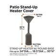 thumbnail image 3 of Classic Accessories Ravenna® Stand-Up Patio Heater Cover - Premium Outdoor Furniture Cover with Water Resistant Fabric (55-175-015101-EC), 3 of 14