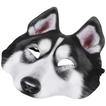 WORGEOUS Full Head Realistic Dog Mask Animal Masks Halloween Costume Party Mask For Cosplay Mache Art Mask Carnival Fancy Dress
