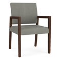 thumbnail image 1 of Pemberly Row Waiting Reception Guest Chair Wood Frame in Gray, 1 of 5