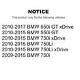thumbnail image 2 of CMX Front Rear Disc Brake Rotors Kit for Car BMW 750i xDrive 750Li 550i GT K8-102318, 2 of 8