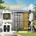 thumbnail image 6 of PawHut Weld Wire Catio Outdoor Indoor, Cat Enclosure with Waterproof Cover, 4 Jumping Platforms, Hammock, for 1-3 Kittens, 69" x 22" x 62", Black, 6 of 10