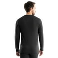 thumbnail image 5 of (2 pack) Realtree Men's Cotton Base Layer Thermal Shirt, Black, M, 5 of 9