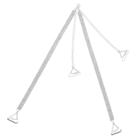 Slip-resistant Belts Bra Straps Replacement Trifle Jewelry Bride Silver