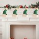 thumbnail image 1 of Hogar y cocina, Decoración del hogar, Decoración navideña, Colgante de tela con flecos rojos y bordes blancos, Adorno para árbol de Navidad, Campanas, Muñecas, Colgante de fibra de poliéster, 1 of 6