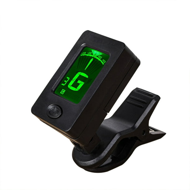 Guitar Tuner Clear Screen Six Modes Battery Powered ClipOn Tuner For Violin Ukulele Guitar