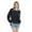 Black, variant on Women's Crewneck Pom Pom Pullover Jersey Youth Long Sleeve Baseball Tee Shirt Blank-Black-XS