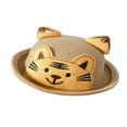 thumbnail image 1 of Kid Wool Felt Bucket Hat Cartoon Tiger Patchwork Fisherman Hat Caps, 1 of 6