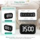 thumbnail image 3 of Black Digital Kitchen Timer, 3.5" Large LED Digital Countdown Countup Timer, Magnetic Kitchen Timer with 3 Levels Volume, Loud Alarm, Memory Function, 3 of 5