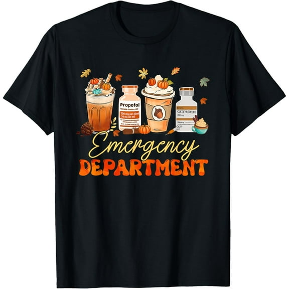 Fall ER Nurse Emergency Room Nurse School Pumpkin Spice T-Shirt TShirt