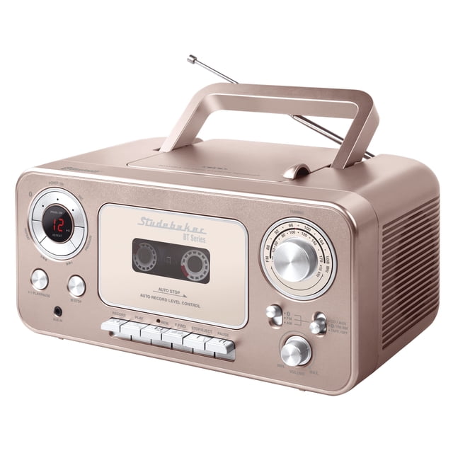 Reproductor de CD estéreo portátil Studebaker con Bluetooth