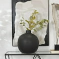 thumbnail image 3 of DecMode 17" Matte Black Ceramic Vase, 3 of 12