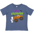thumbnail image 3 of Inktastic Happy Halloween-monster Truck with Pumpkins, Bats, Cat,and Ghost Boys or Girls Baby T-Shirt, 3 of 5