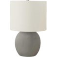 thumbnail image 1 of Monarch Specialties I 9626 LightingTable Lamp, Grey Concrete, Ivory/Cream Shade, Contemporary, 1 of 7