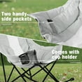 thumbnail image 3 of BOSSIN Portable Oversized Rocking Camping Chair for Adults,Outdoor Folding Chair with Storage Bag & Cup Holder, 3 of 7