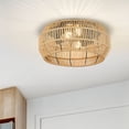 thumbnail image 4 of Golden Lighting Marlee 2-light Flush Mount in Matte Black, 4 of 10