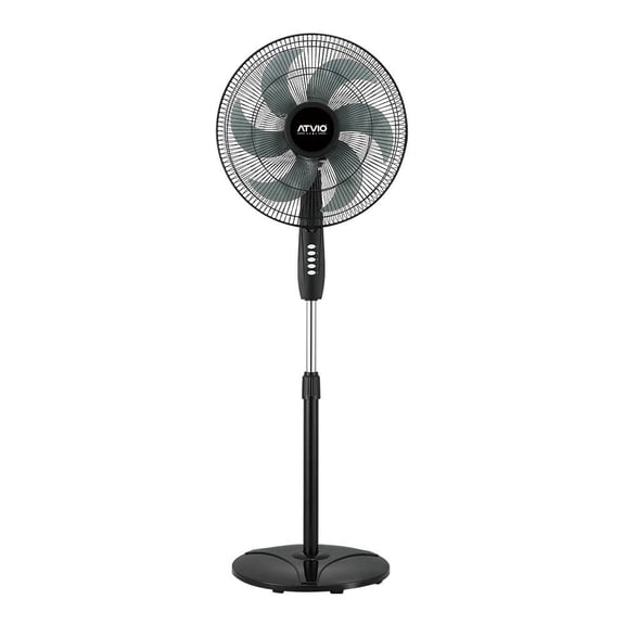 Ventilador Atvio Pedestal 16 Pulgadas Negro