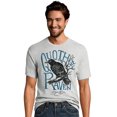 thumbnail image 1 of Hanes Mens Graphic Tee, 2XL, Edgar Allen Poe/Light Steel, 1 of 2