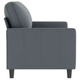 thumbnail image 2 of vidaXL 2-Seater Sofa Dark Grey 140 cm Velvet, 2 of 5