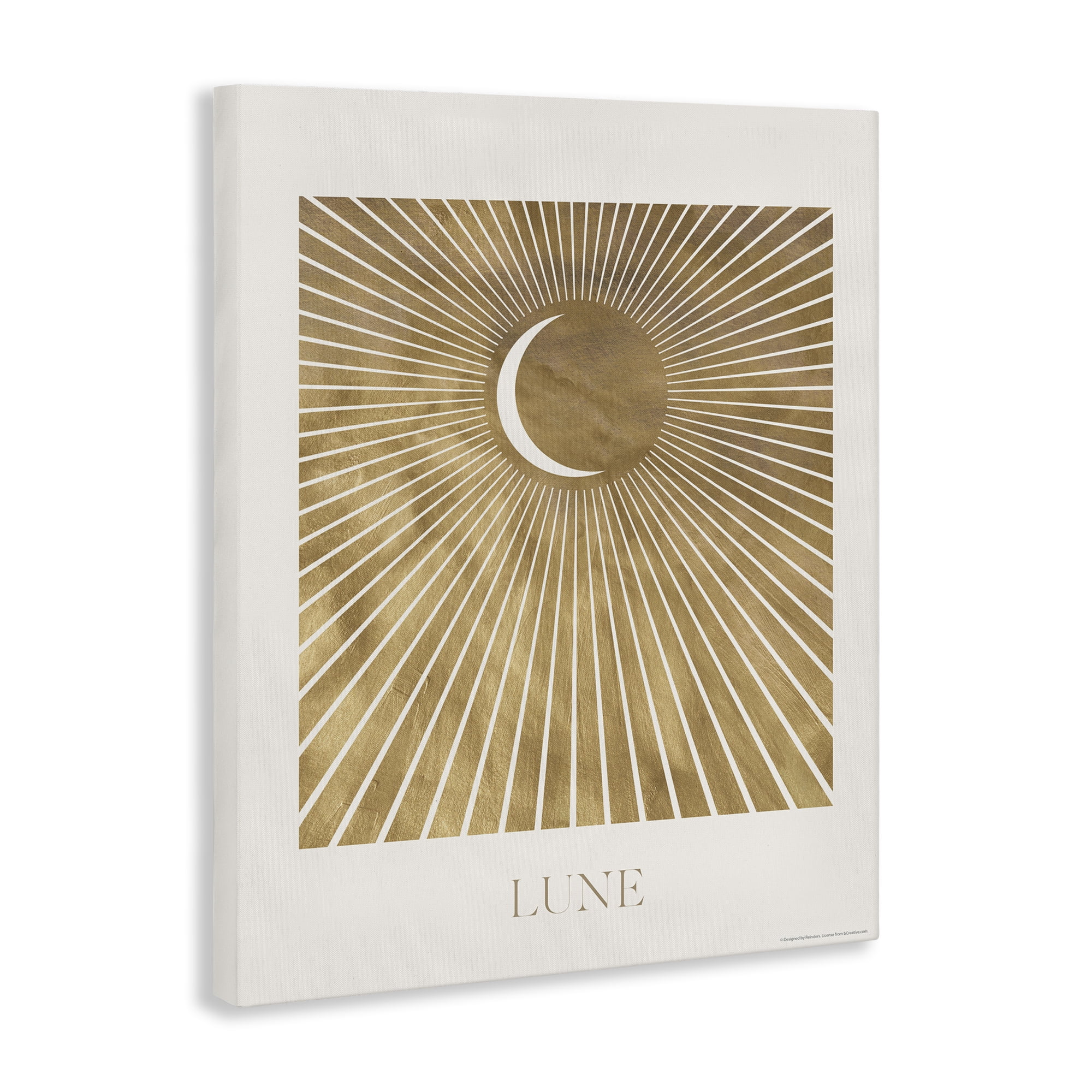 Stupell Industries Lune Boho Moon Astrology & Stars Painting Wrapped Canvas Art Print Wall Art, 36 x 48