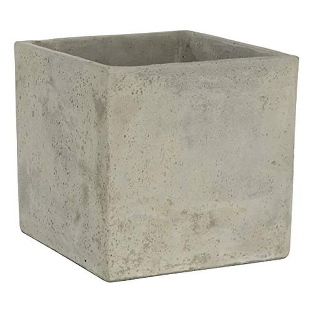 Classic Home and Garden 3/0935/1 ConSq Natural Cement Square Planter 8