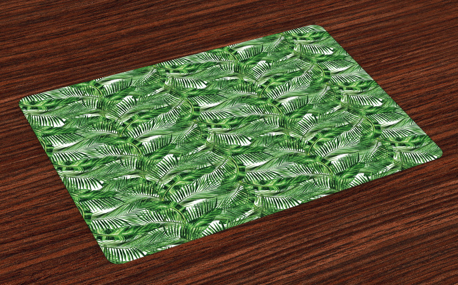 Zen Placemats Set of 4 Tropical Plants Background Feng Shui Style