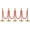 5 Pack | 4 velvet ropes, variant on Stanchions and VelvetRopes, Stainless Steel Stanchion Post, RedVelvet Rope Poles Crowd Control Barriers, Red Carpet Runner Poles for Party Supplies