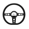 thumbnail image 2 of Steering Wheel 14in D- Shape Trans Am Black, 2 of 3