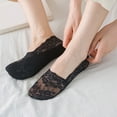 thumbnail image 4 of Women's Low Cut Liner Socks Non Ankle Socks Hidden Cushion Flat Boat Slipper Socks Comfortable Breathable Lightweight, 4 of 8