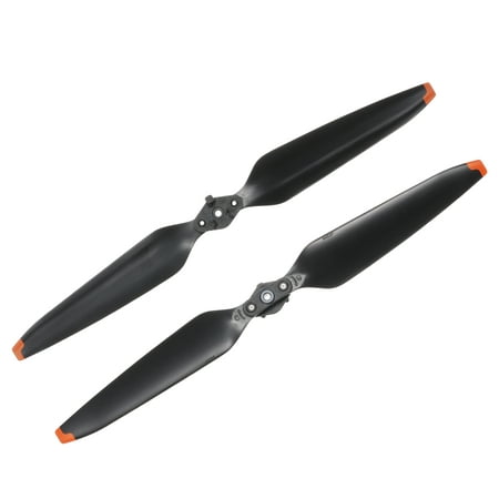 Image of 2 Pcs Low Noise Propellers 9.4 Inch Black Drone Blades Orange Edge Propeller Replacement