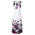 thumbnail image 3 of Ketyyh-chn99 Robes pour Femmes Grande Taille Robe Maxi Manche à Volants Jupe Évasée à Étages Mini Robe Blanc,G, 3 of 5