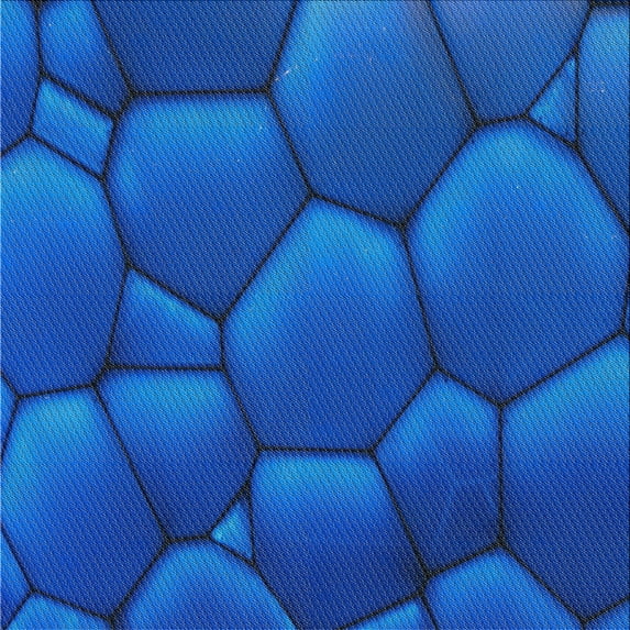 Ahgly Company Indoor Square Patterned Blue Novelty Area Rugs, 3' Square