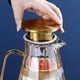 thumbnail image 5 of Jarra de vidrio grande Timcorr de 51 oz transparente con tapa y asa, 5 of 8
