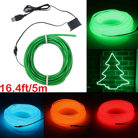 HIBIBUD 2026 New 16.4 Ft Corded Electric Waterproof Led Neon Rope Light for Outdoor, Garden, Patio, Home Decor, Party, Event, Lighting, Decoration.