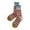 Red, variant on Yuanlong Unisex Striped Crew Socks Color Block All-Season Socks Soft Stretchy Stylish Minimalist Holiday Hosiery