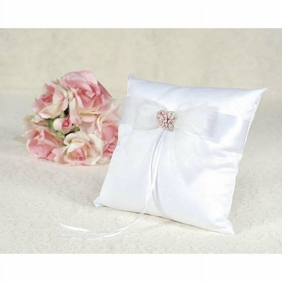 Porcelain Rose Bouquet Wedding Ring Bearer Pillow