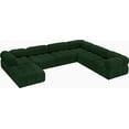 thumbnail image 4 of Meridian Furniture Ames Green Boucle Fabric Modular Sectional, 4 of 17