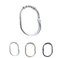 thumbnail image 4 of Advancent 12 ganchos para cortina de ducha de hierro inoxidable, anillos para colgar cortinas Tratamientos de ventanas No.03 Advancent HA0132-03B, 4 of 6