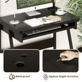 thumbnail image 5 of Zenira 2 Tiers Small Computer Desk for Small Space, Compact Laptop Table Workstation with Keyboard Tray, Study PC Table for Home Office, Black, 5 of 12