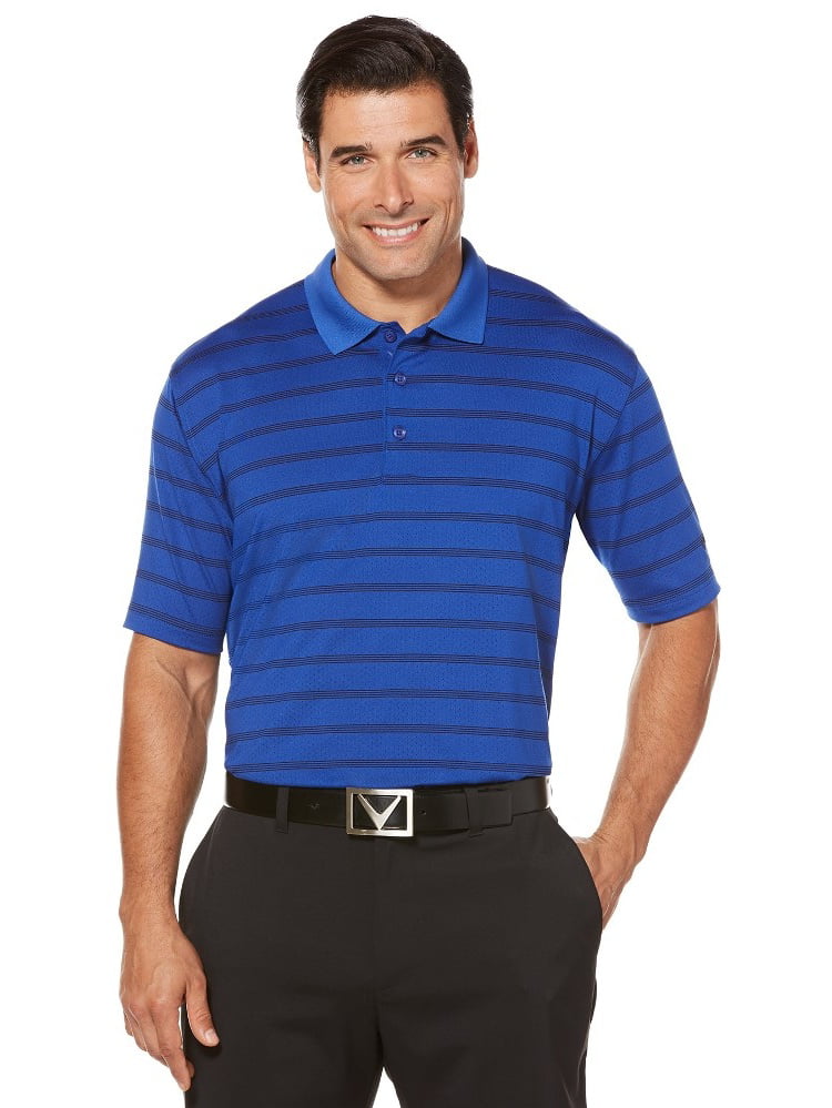 NEW Callaway Men's Golf Essential Ventilated Stripe Polo - Choose Size ...