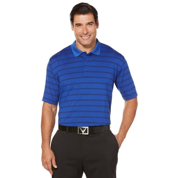 NEW Callaway Men's Golf Essential Ventilated Stripe Polo Choose Size