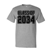 Inktastic Class of 2034 Adult T-Shirt Male Athletic Heather L