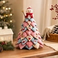 thumbnail image 6 of Christmas DIY Quilted Fabric Tree Craft Kit, Beginner Friendly Holiday Patchwork Sewing Set, 3D Handmade Tabletop Decoration for Home, Office and Gift Giving, 6 of 9