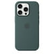 thumbnail image 3 of Funda de silicona líquida para iPhone 16 Pro con MagSafe, suave al tacto, de 6,3" en color verde lago, 3 of 8