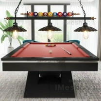 39" 3-Light Hanging Pool Table Lights Fixture Billiard Pendant Lamp Fits E27/E26