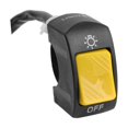 thumbnail image 1 of koolsoo Motorcycle Handlebar Headlight Control Switch Universal Handlebar Mount 7/8 inch Yellow, 1 of 7
