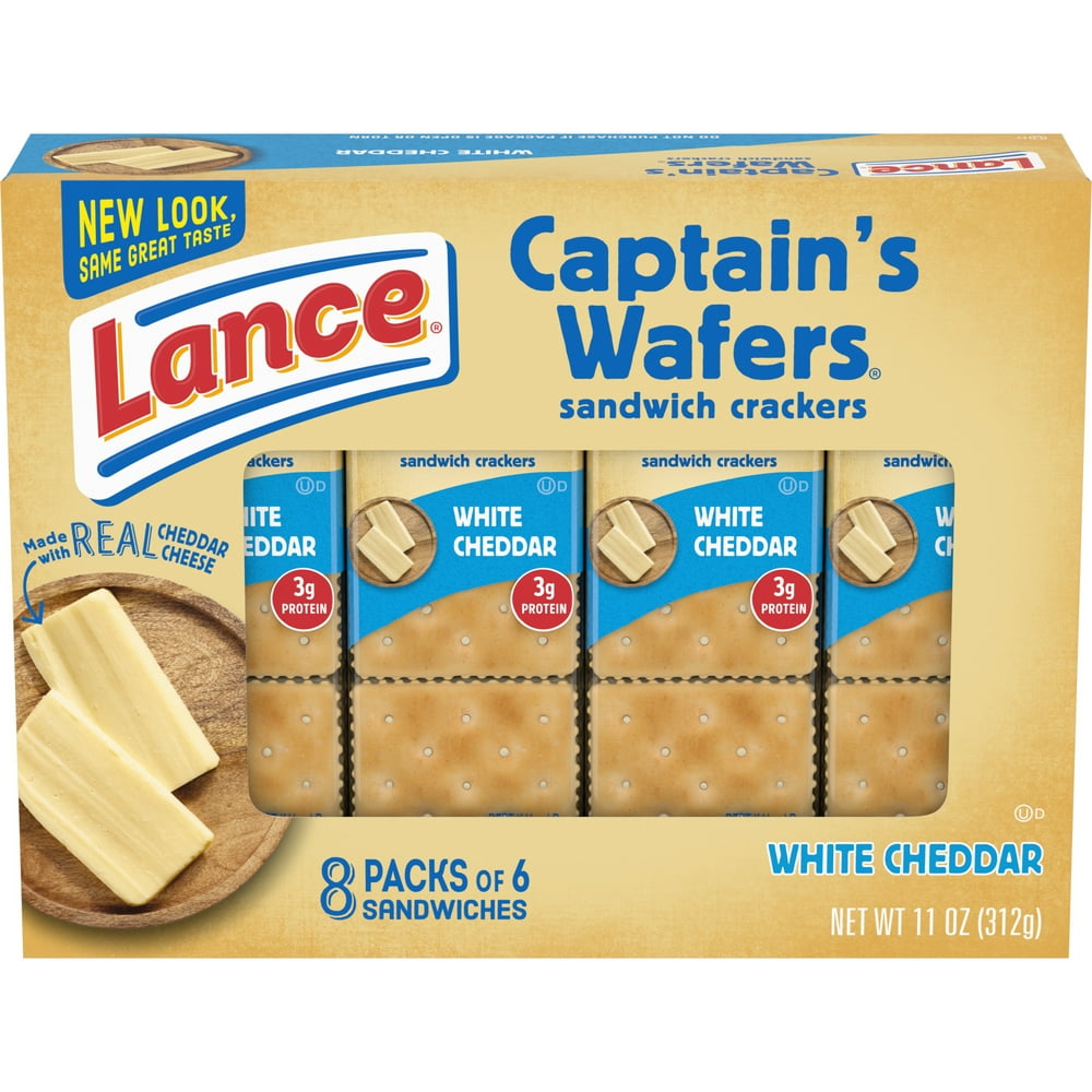 lance-sandwich-crackers-captain-s-wafers-white-cheddar-8-ct-box-walmart-walmart