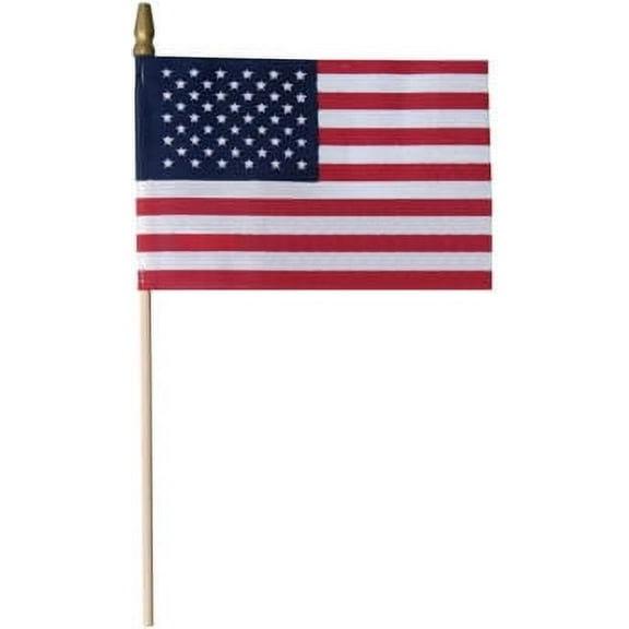12"x18" US POLY/COTTON NO-SEW FLAG MTD