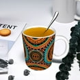 thumbnail image 5 of Disketp African Tribal Style Large Coffee Mug with Handle Tea Cup Novelty Coffee Cup for Men Women Office Work, 5 of 6