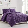 thumbnail image 2 of WPM JN1ROSE 2 Piece Microfiber Twin Comforter Set Pintuck Bedroom (Twin), 2 of 5