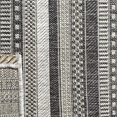thumbnail image 4 of SAFAVIEH Courtyard Xzavier Striped Indoor/Outdoor Runner Rug, Black/Grey, 2'3" x 8', 4 of 8